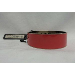 NWT  ANN TAYLOR   CORAL SILVER INSIDE ROUND BRACELET 2 1/2" NWT